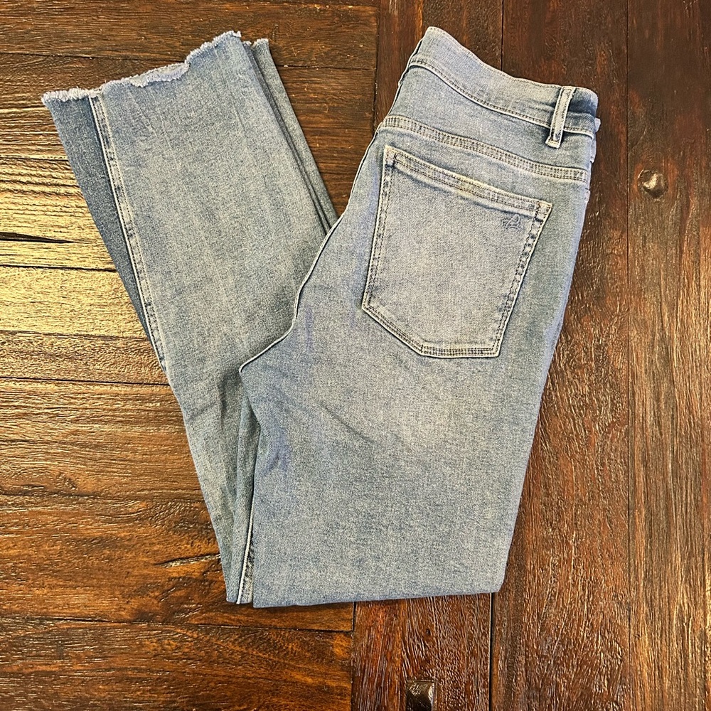 DL1961 DL Vintage Bridget Boot High Rise Instasculpt Crop Light Blue Ankle Jeans - Picture 1 of 11